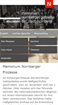 Mobile Screenshot of memorium-nuernberg.de